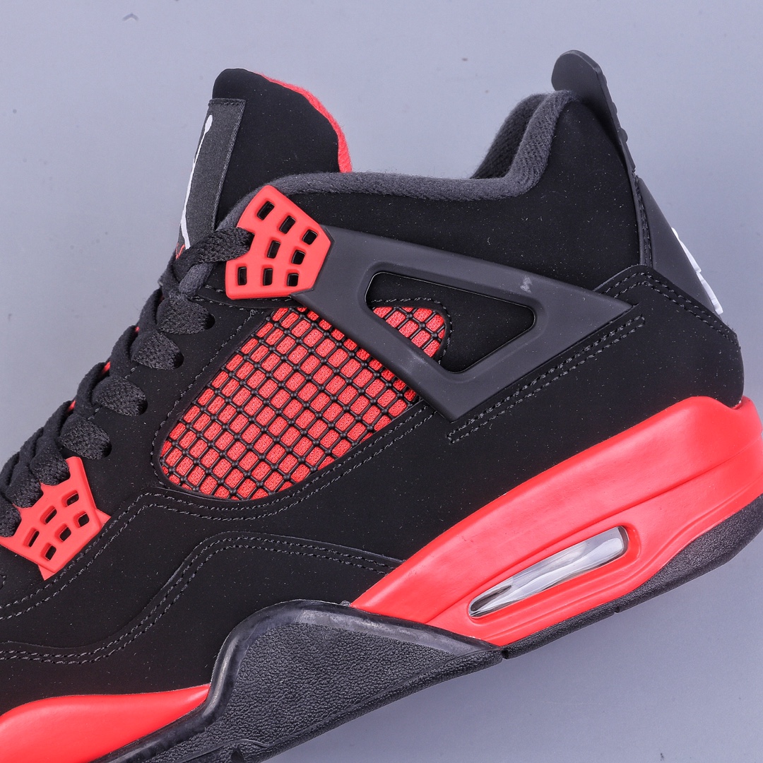 280 BP版Air Jordan AJ4 Retro ”Red Thunder”黑红雷电 CT8527-016