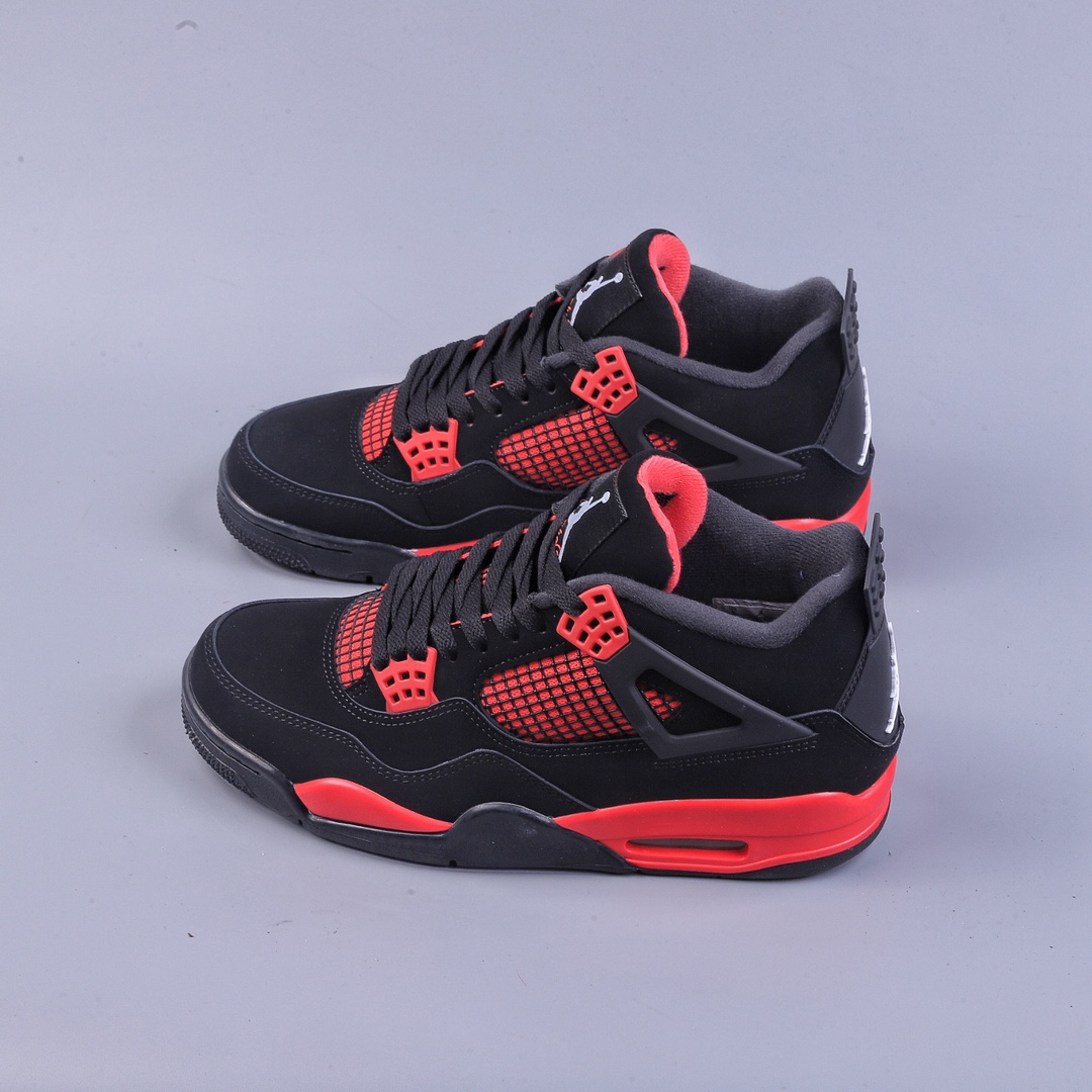 280 BP版Air Jordan AJ4 Retro ”Red Thunder”黑红雷电 CT8527-016