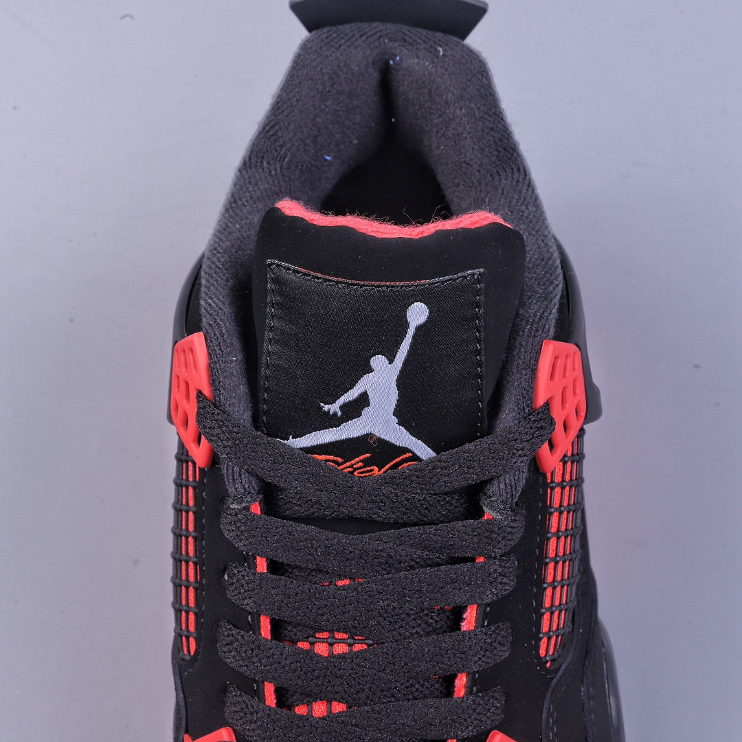 280 BP版Air Jordan AJ4 Retro ”Red Thunder”黑红雷电 CT8527-016