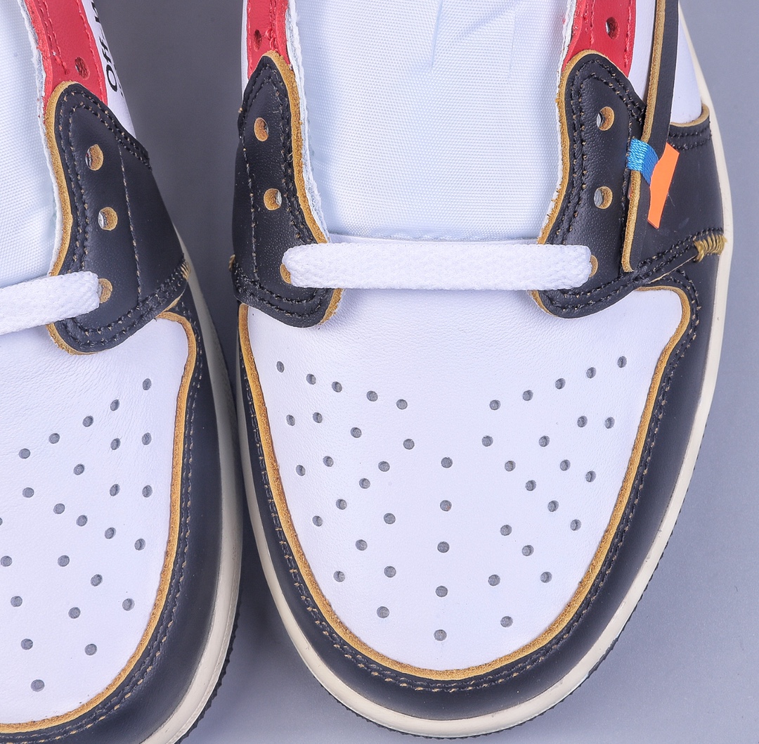 240 湖南版OFF White ×NIKE Air Jordan 1 Low AJ1乔1低帮休闲板鞋CZ0790-107