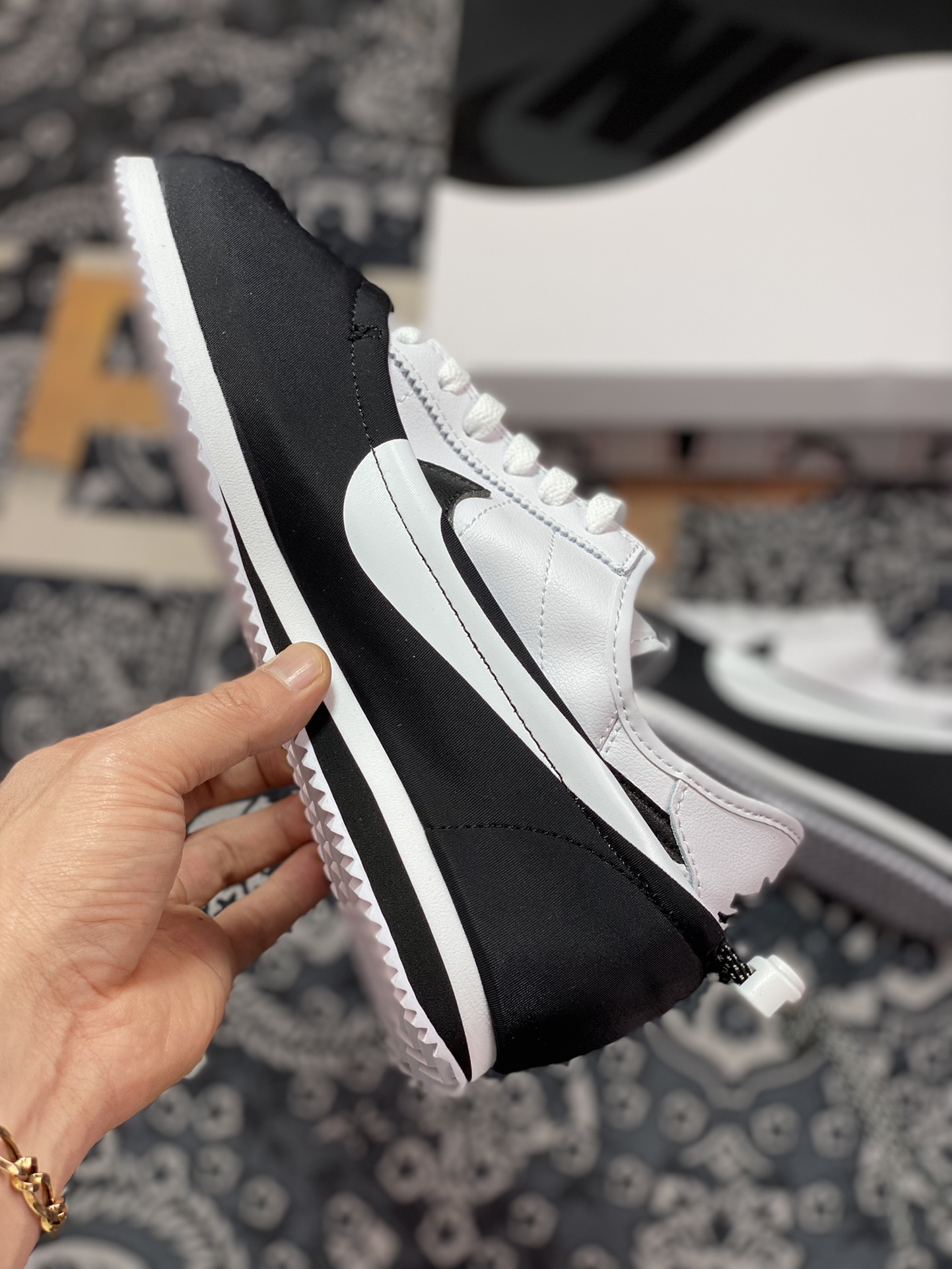 CLOT x Nike Cortez Clotez 3 IN 1 ”YIYANG” Forrest Gump three-in-one ”Black and White Yin Yang Tai Chi” DZ3239-002