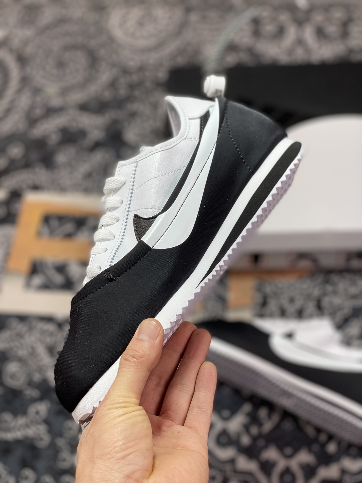 CLOT x Nike Cortez Clotez 3 IN 1 ”YIYANG” Forrest Gump three-in-one ”Black and White Yin Yang Tai Chi” DZ3239-002