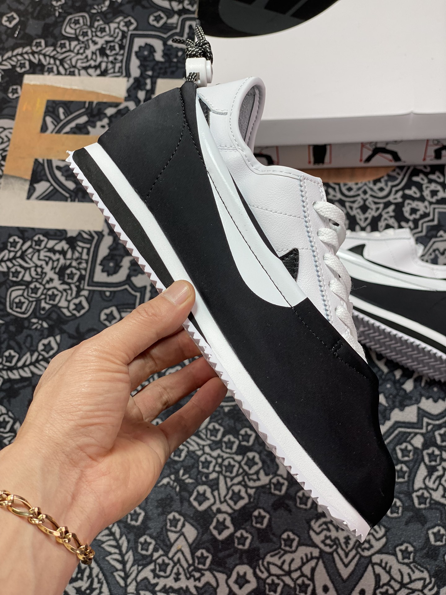 CLOT x Nike Cortez Clotez 3 IN 1 ”YIYANG” Forrest Gump three-in-one ”Black and White Yin Yang Tai Chi” DZ3239-002