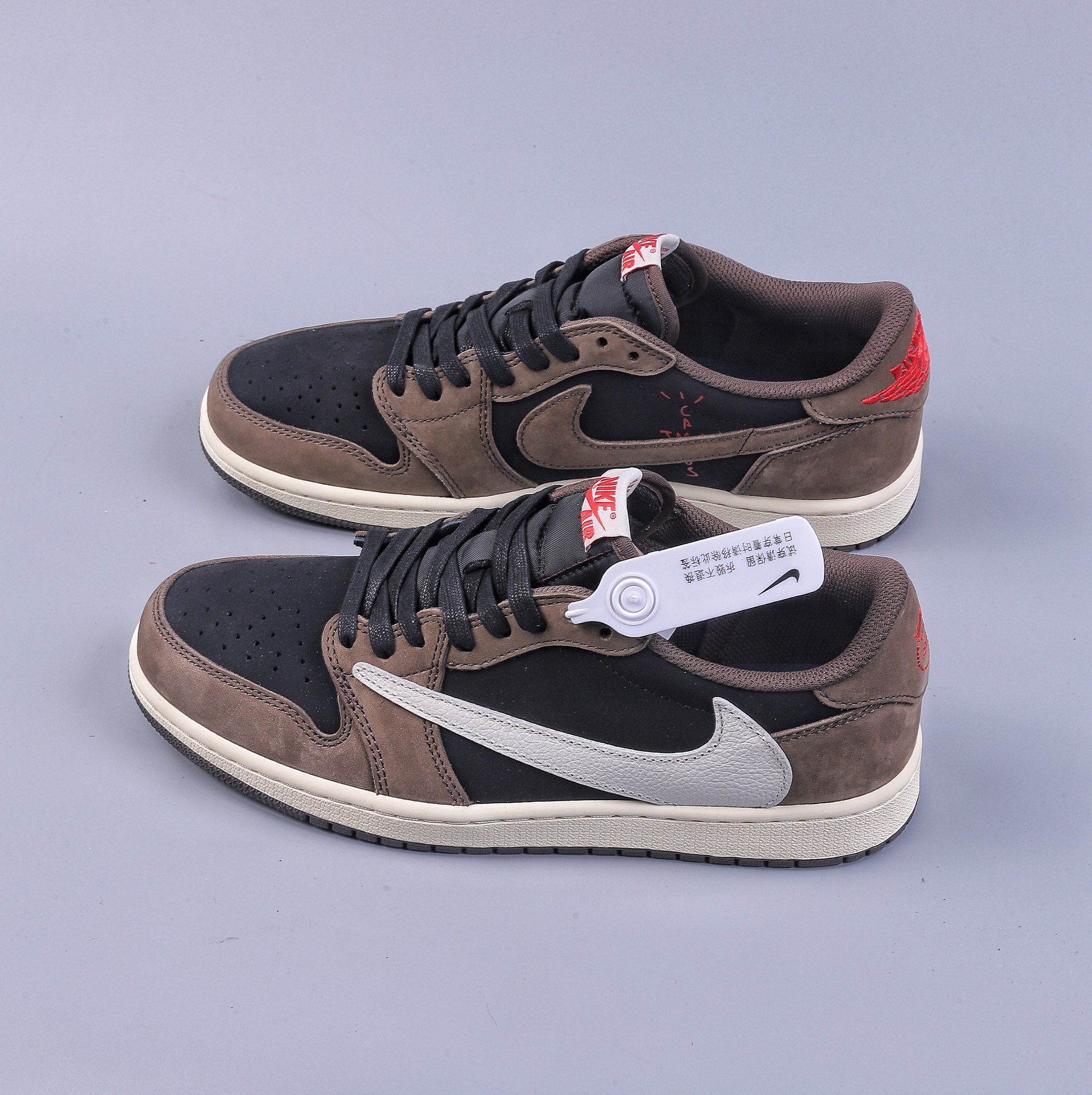 400 N版Travis Scott x Air Jordan AJ1 Low OG SP TS联名深棕倒钩低帮 CQ4277-001