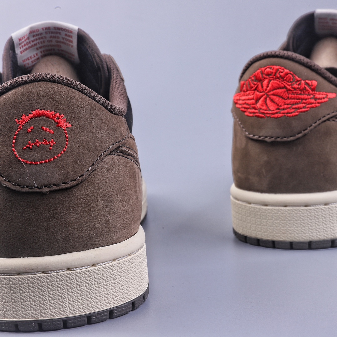 400 N版Travis Scott x Air Jordan AJ1 Low OG SP TS联名深棕倒钩低帮 CQ4277-001