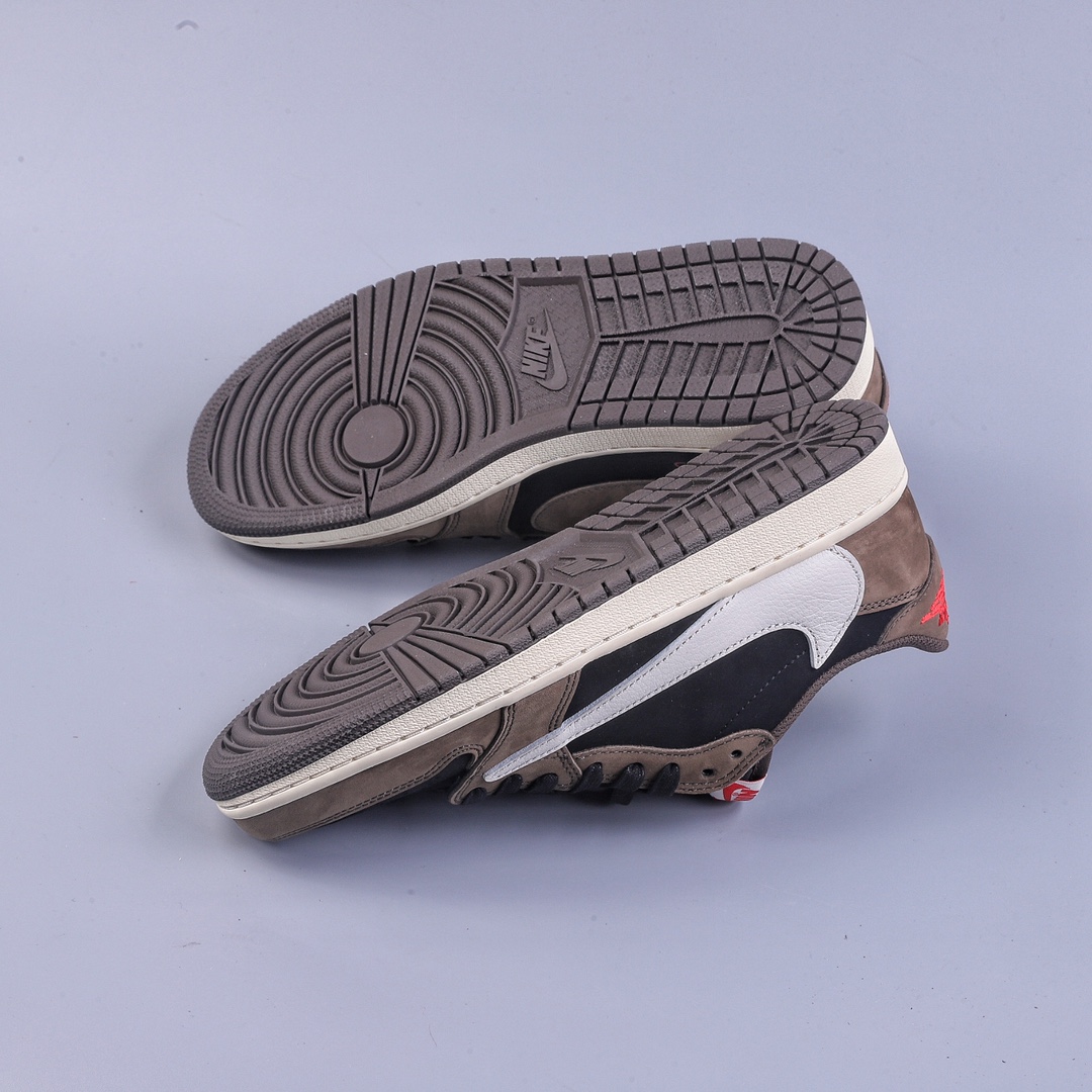 400 N版Travis Scott x Air Jordan AJ1 Low OG SP TS联名深棕倒钩低帮 CQ4277-001