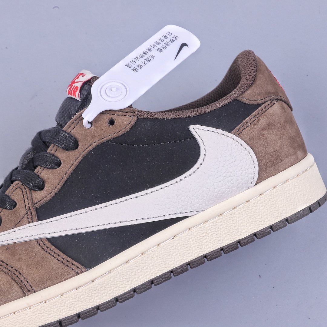 400 N版Travis Scott x Air Jordan AJ1 Low OG SP TS联名深棕倒钩低帮 CQ4277-001