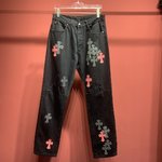 Chrome Hearts AAAA
 Clothing Jeans Best Quality Fake
 Embroidery Vintage