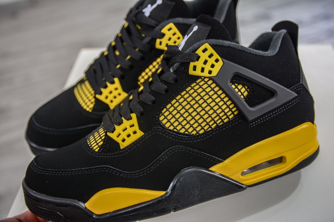 Foreign Trade Special Edition Air Jordan 4 Black Yellow Thunder DH2967-017-Top High Quatity Cheap Sneakers Fashion Clothing Clothes Bags handbags Shoes of all Brand wholesale With The best Quality And Beautiful Price from China Factory Chinese suppliers wholesaler seller Foreign Trade Special Edition Air Jordan 4 Black Yellow Thunder DH2967-017