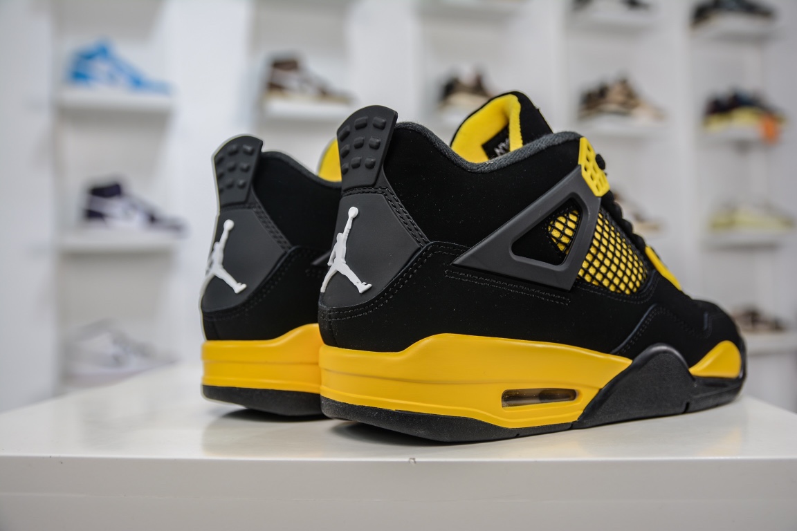 Foreign Trade Special Edition Air Jordan 4 Black Yellow Thunder DH2967-017-Top High Quatity Cheap Sneakers Fashion Clothing Clothes Bags handbags Shoes of all Brand wholesale With The best Quality And Beautiful Price from China Factory Chinese suppliers wholesaler seller Foreign Trade Special Edition Air Jordan 4 Black Yellow Thunder DH2967-017