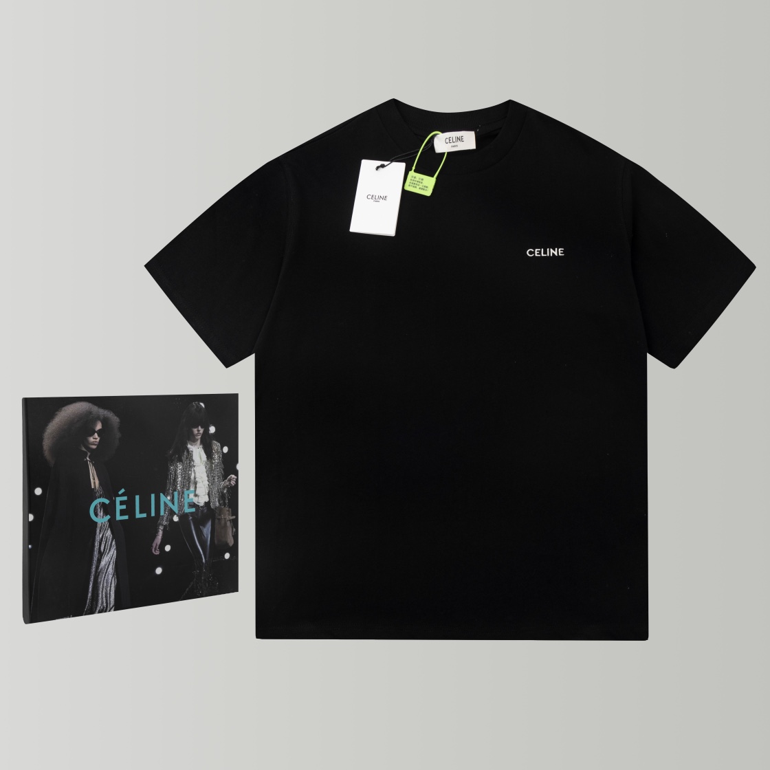 礼盒💝款号H16-1码数XS-S-M-L黑/白两色 🏷️Celin* 2023春夏新款 经典刺绣小Logo Tee 情侣款安排… ⚠️这款刺绣Logo Tee面料采用50支100%精梳双骨进口全棉布 克重180g‼️我们做了特殊环保活…