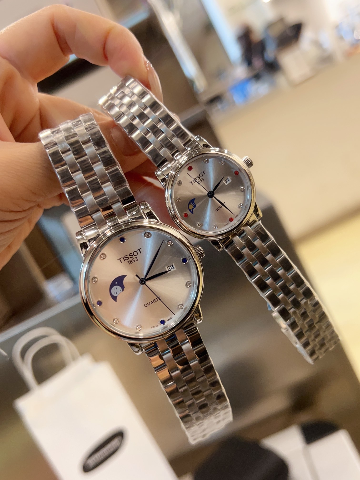 Trendy Couple Watch Set: TISSOT-TISSCOT Golden Courage with Unique Features - 图片 3