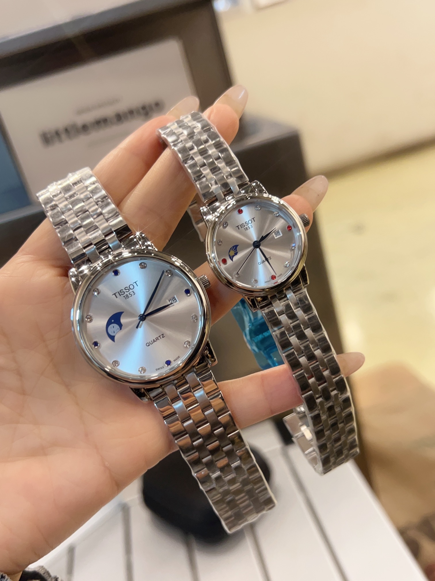 Trendy Couple Watch Set: TISSOT-TISSCOT Golden Courage with Unique Features - 图片 4