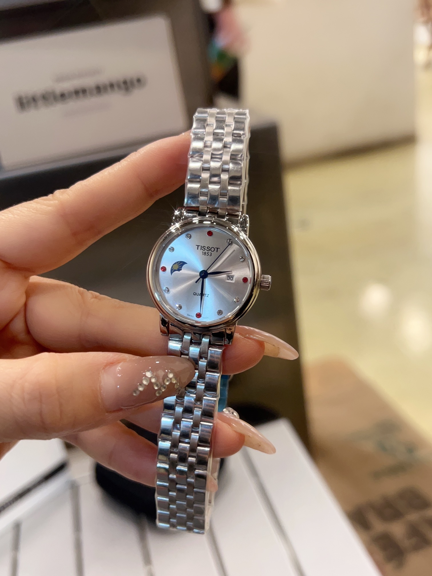 Trendy Couple Watch Set: TISSOT-TISSCOT Golden Courage with Unique Features - 图片 6