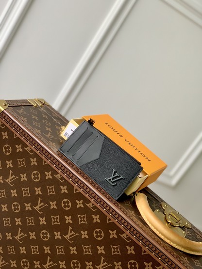 Louis Vuitton Wallet Card pack Black Cowhide M82068