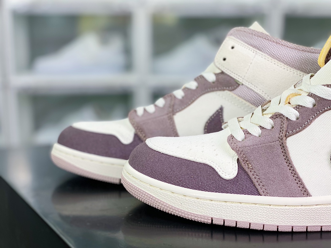 240 Air Jordan 1 Mid”Lakers”AJ1乔丹一代中帮DM9652-102