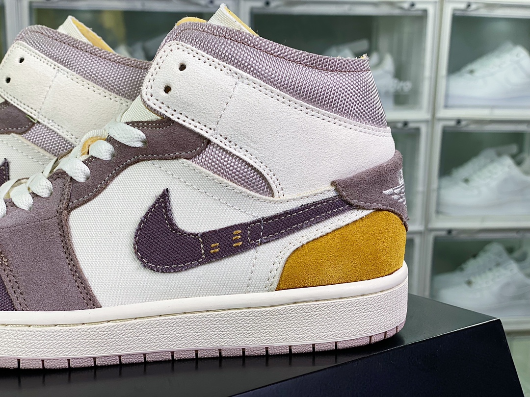 240 Air Jordan 1 Mid”Lakers”AJ1乔丹一代中帮DM9652-102