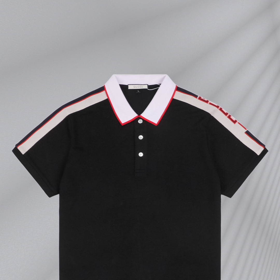 200 Gucci/古驰 23ss 红边织带polo短袖