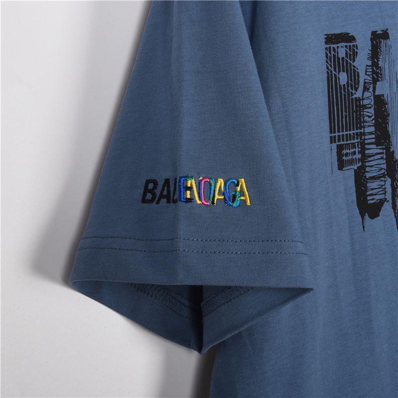 190 Balenciaga/巴黎世家 23ss 坠落激情系列印花短袖T恤