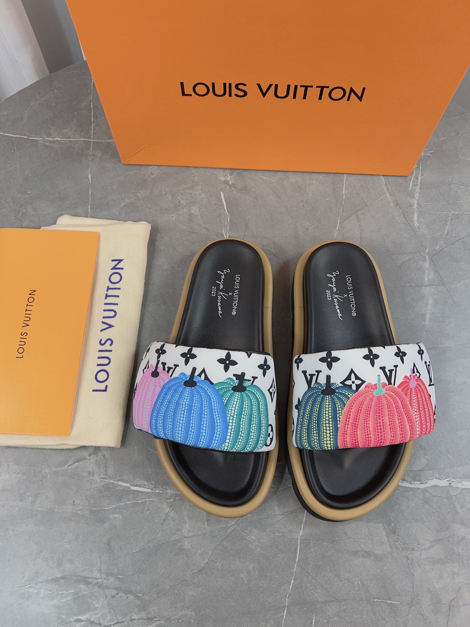 1:1
 Louis Vuitton Shoes Slippers cheap online Best Designer
 Grey Khaki White Fabric Rubber Sheepskin