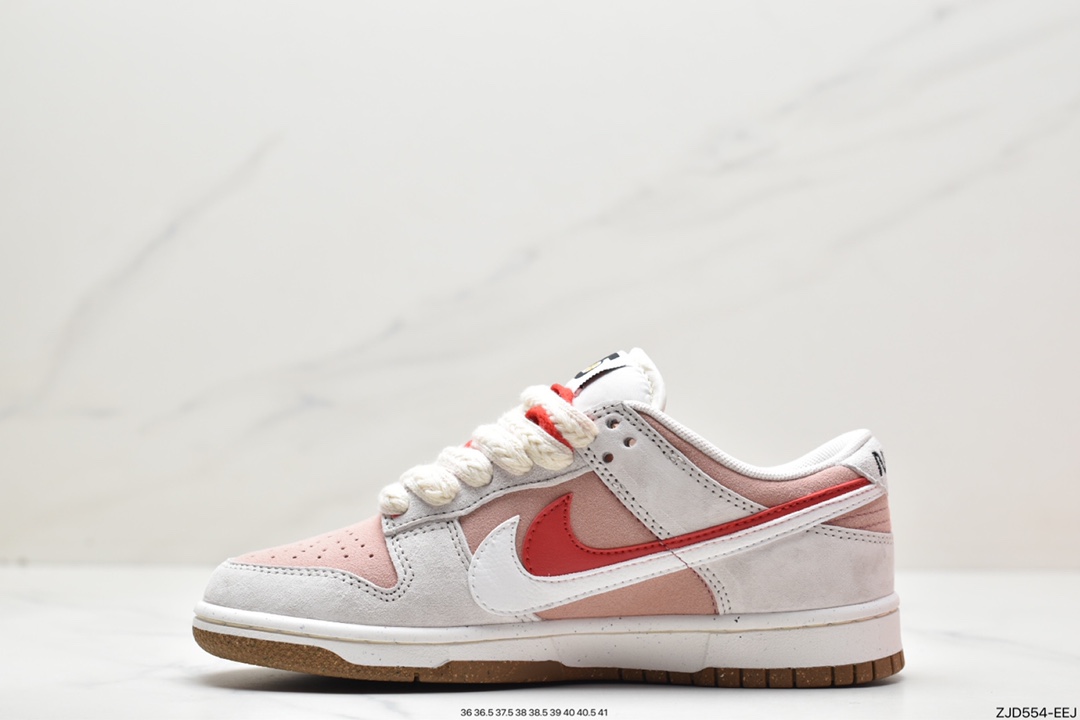 240 Dunk Low SE “85” 灰红双勾 正确低趴鞋头细节DO9457-100