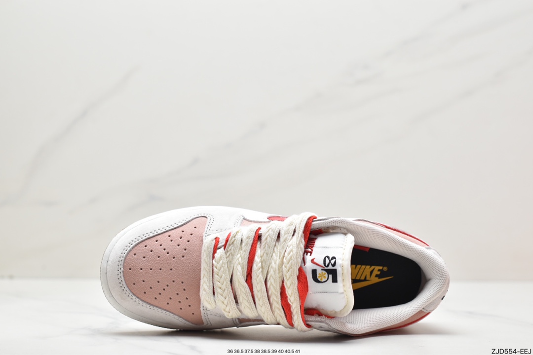 240 Dunk Low SE “85” 灰红双勾 正确低趴鞋头细节DO9457-100