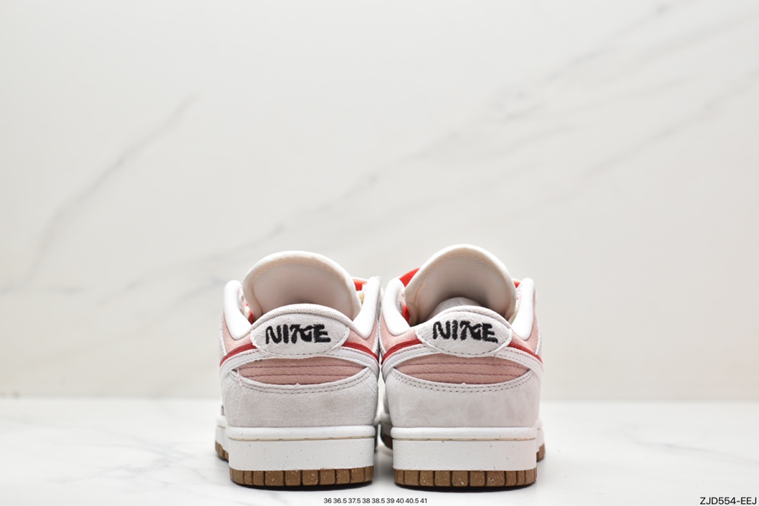 240 Dunk Low SE “85” 灰红双勾 正确低趴鞋头细节DO9457-100