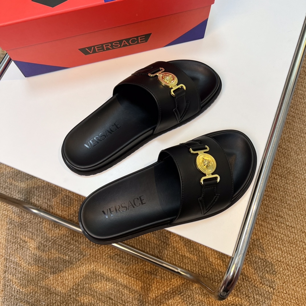 [VERSACE - Versace] P: Tamaño 38-45 top generación de compra de los hombres de primavera y verano za