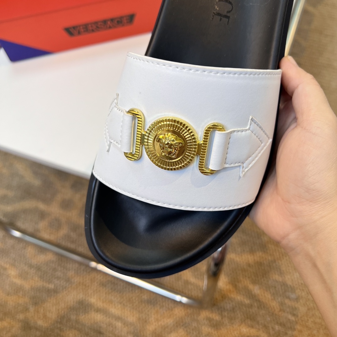 [VERSACE - Versace] P: Tamaño 38-45 top generación de compra de los hombres de primavera y verano za