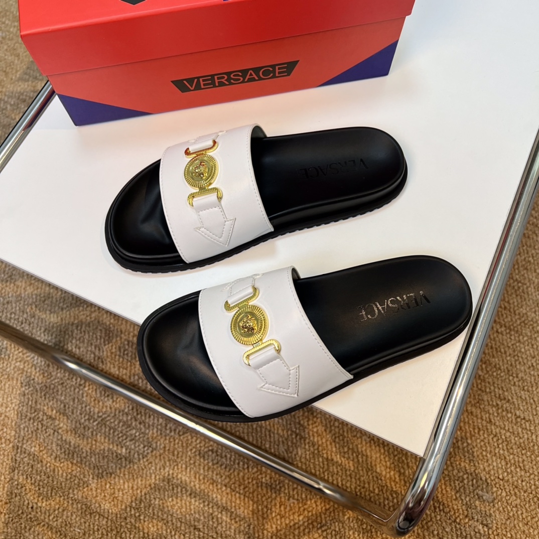 [VERSACE - Versace] P: Tamaño 38-45 top generación de compra de los hombres de primavera y verano za