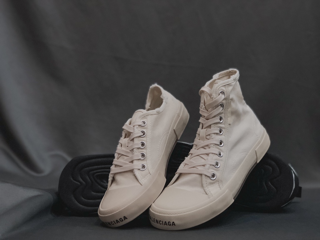 Balenciaga Shoes Sneakers Knockoff Highest Quality
 Unisex Canvas Cotton Rubber Low Tops