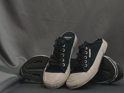 Balenciaga Shoes Half Slippers Fake Cheap best online Unisex Canvas Cotton Rubber