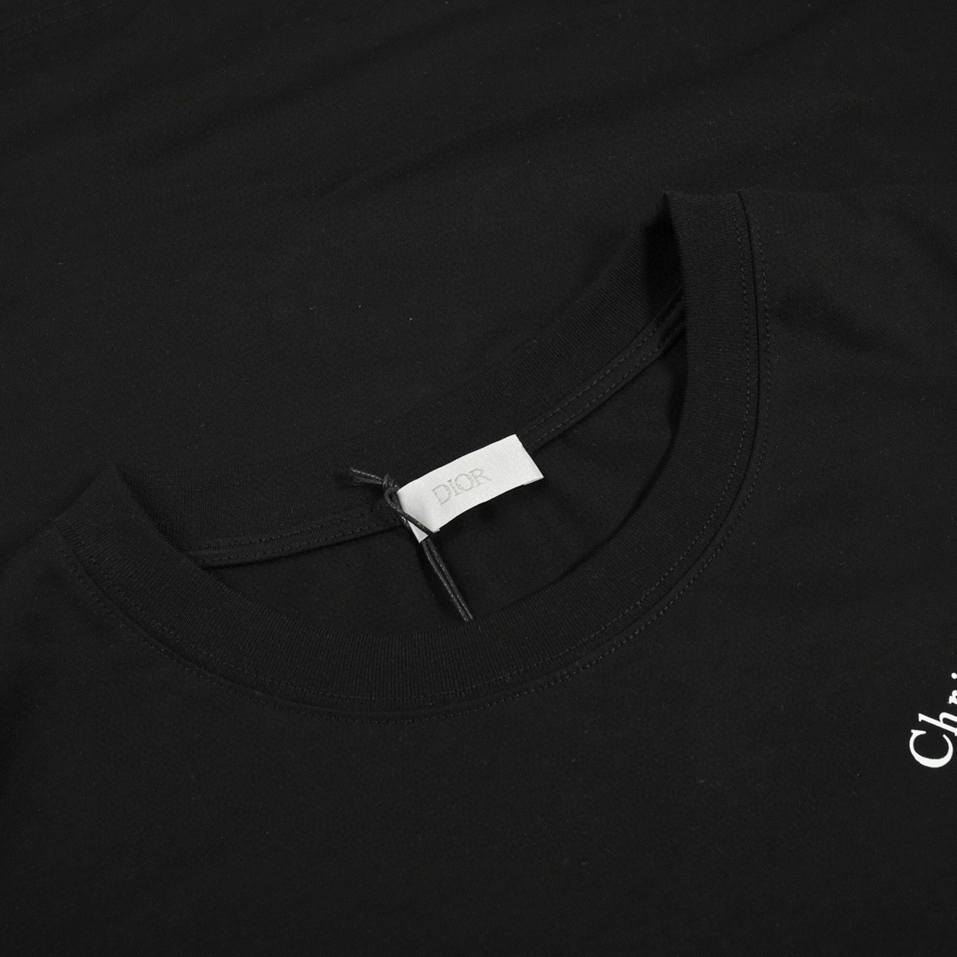 Christina Dior迪奥签名短袖T恤 CD工作室签名短袖