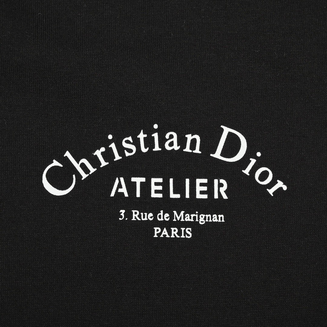Christina Dior迪奥签名短袖T恤 CD工作室签名短袖