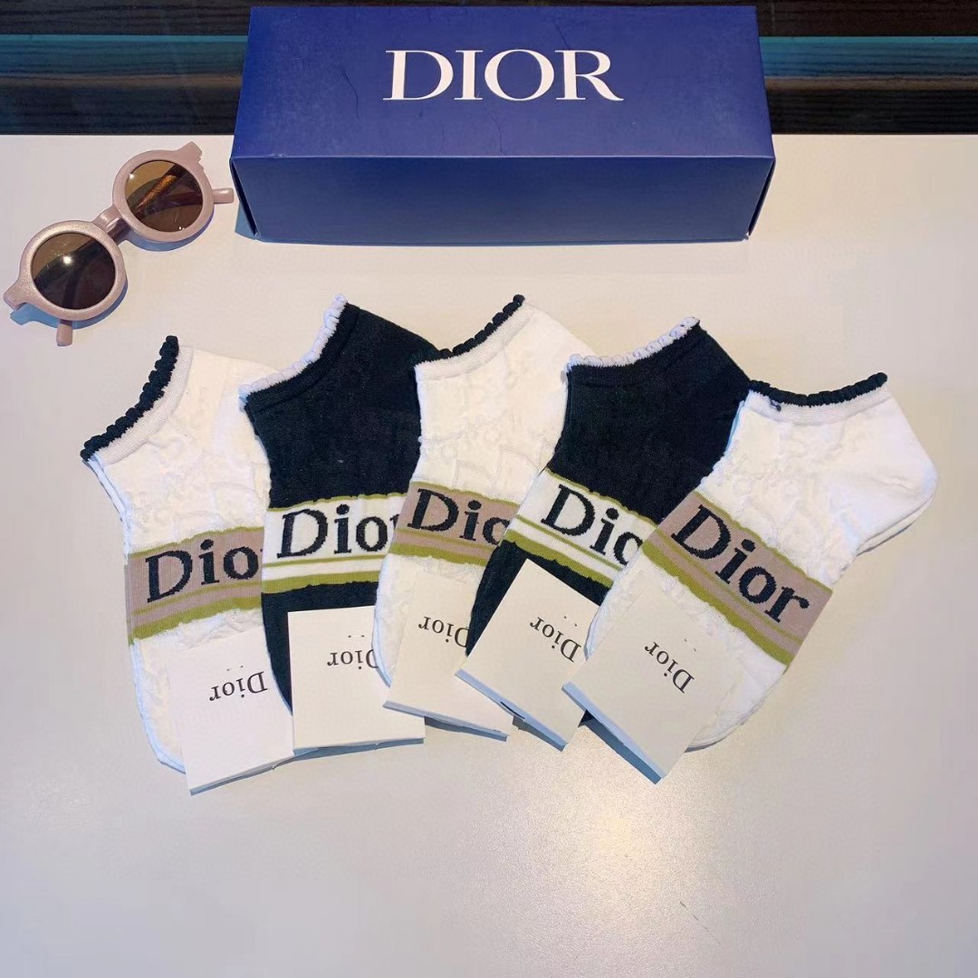 配包装一盒5双Dior迪奥2023新
