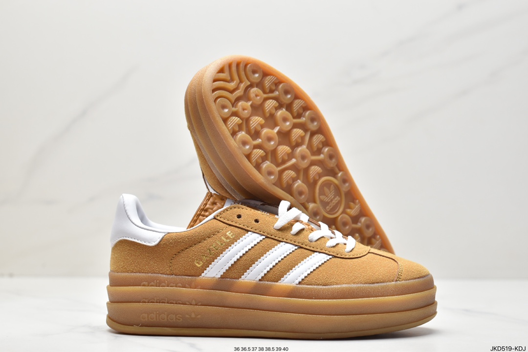 Adidas Gazelle Bold w low-top retro all-match casual sports sneakers FY7481