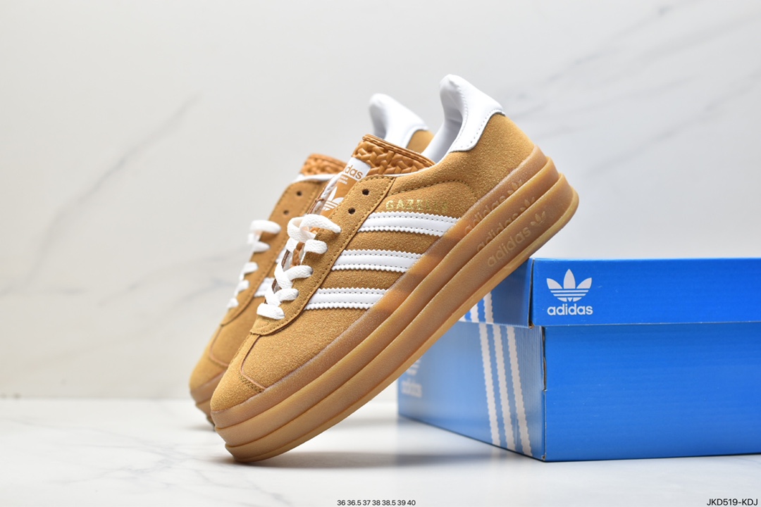 Adidas Gazelle Bold w low-top retro all-match casual sports sneakers FY7481