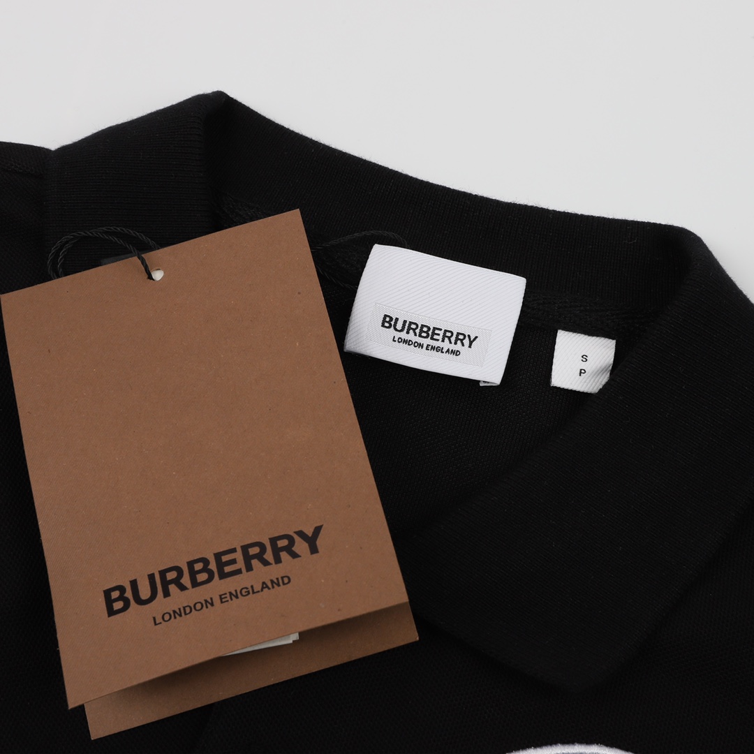 180 Burberry/巴宝莉 艺术签名款短袖polo短袖