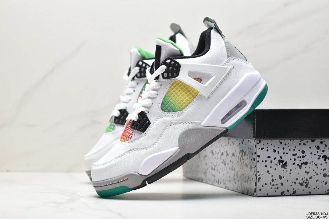 125 乔丹Air Jordan 4 Retro “Motorsport Away”AJ4代中帮复古实战篮球鞋308497-007