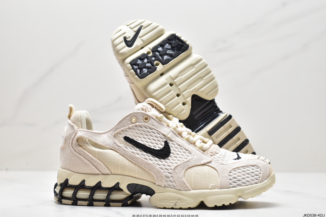 160 Stussy斯图西 x Nike Air Zoom Spiridon Caged 2斯皮里东牢笼2代系列慢跑鞋CQ5486-200