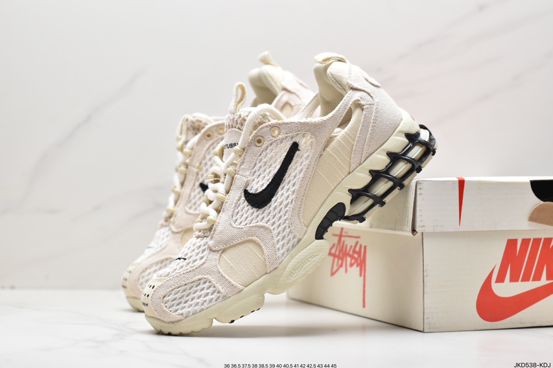 160 Stussy斯图西 x Nike Air Zoom Spiridon Caged 2斯皮里东牢笼2代系列慢跑鞋CQ5486-200