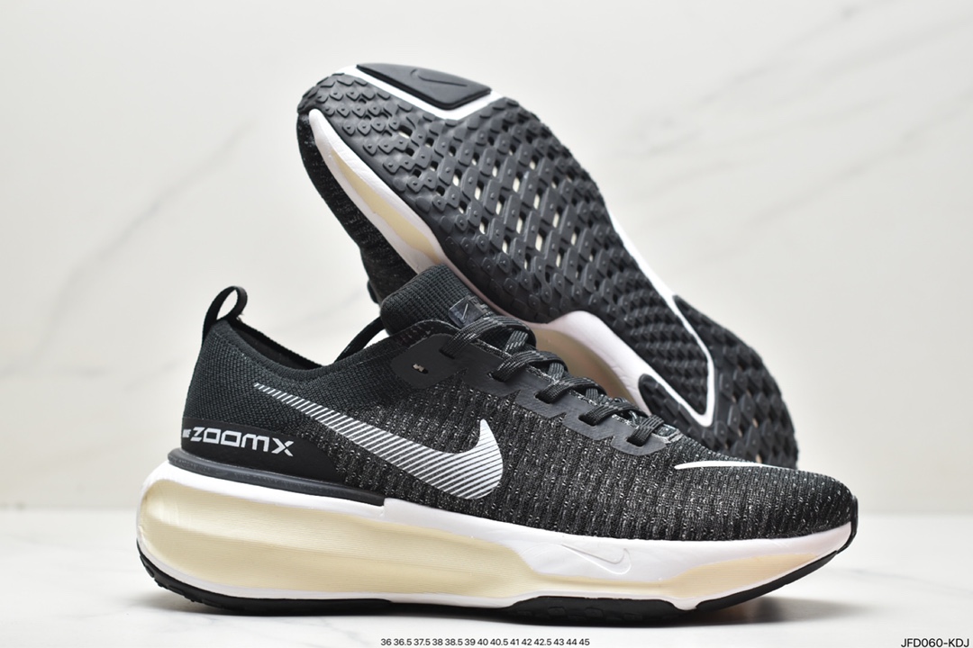 170 耐克NIKE ZOOMX INVINCIBLE RUN FK3 短跑马拉松系带系列轻量慢跑鞋DR2615-001