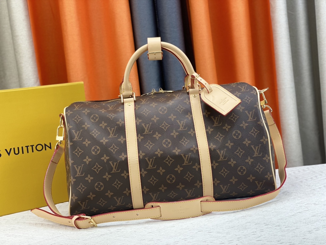 calidad de los espejo
 Louis Vuitton LV Keepall Bolsos de mano Damier Graphite Lona N41418