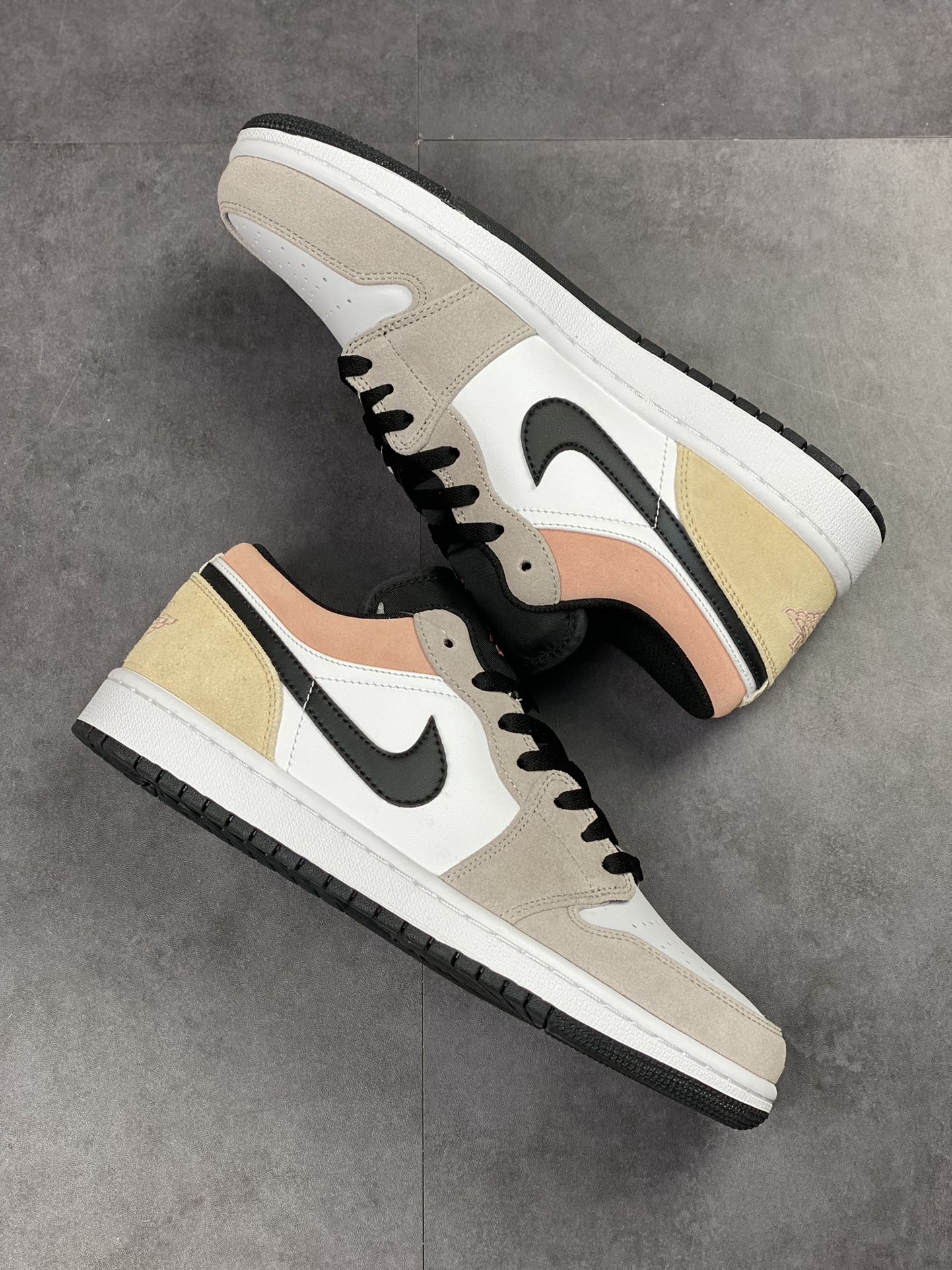 200 Air Jordan 1 Low 白灰粉棕 官方同步新色 DX4334-008