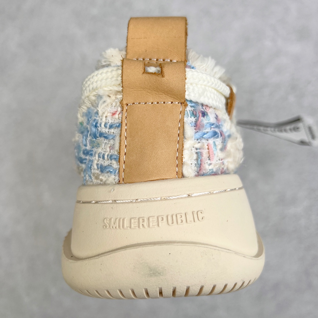 图片[8]-＃开春福利 SMILEREPUBLIC檀健次同款经典新款起司猫低帮开口笑厚底帆布鞋 新晋街头鞋履品牌SMILEREPUBLIC Canvas 系列 以 SMILE 为灵感来源 捕捉潮流 主打柔软的帆布设计 有裁切的羊毛流苏与独特编织技艺 超软水染牛皮内里 注塑成型鞋垫 4cm厘米外增高效果橡胶鞋底 尺码：35 36 37 38 39 40 41 42 43 44-选品中心