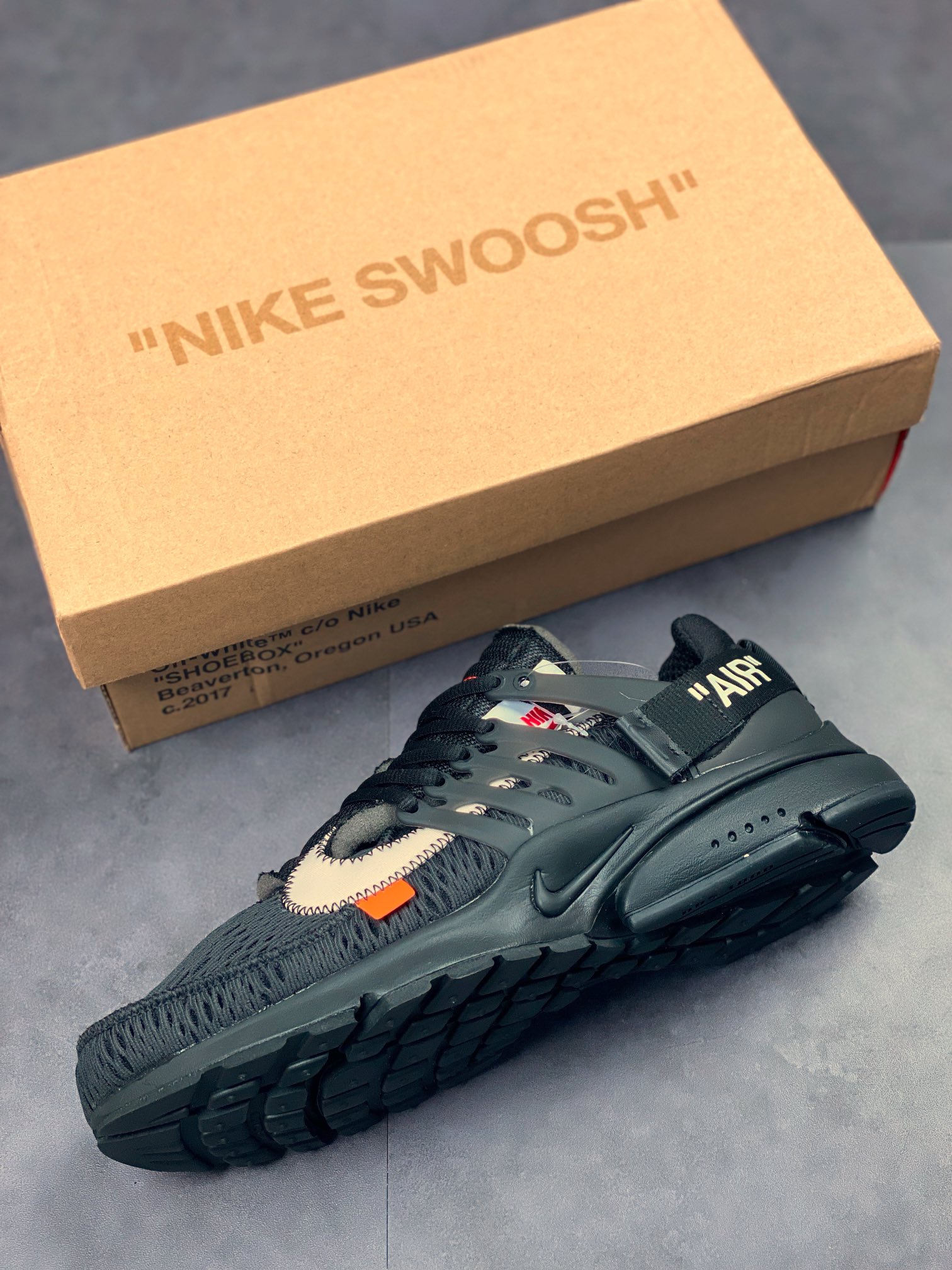 320 Off-White x Nike Air Presto 一代耐克王休闲运动百搭慢跑鞋 AA3830-002