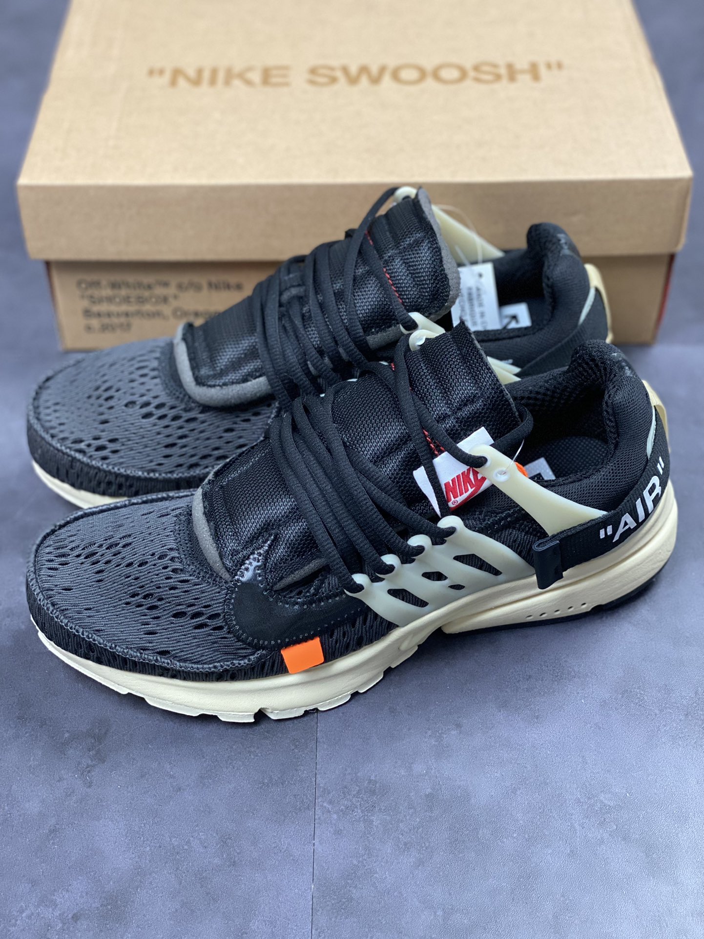 320 Off-White x Nike Air Presto 一代耐克王休闲运动百搭慢跑鞋 AA3830-001