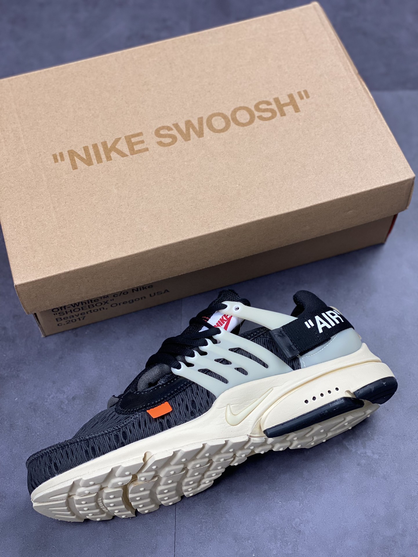 320 Off-White x Nike Air Presto 一代耐克王休闲运动百搭慢跑鞋 AA3830-001