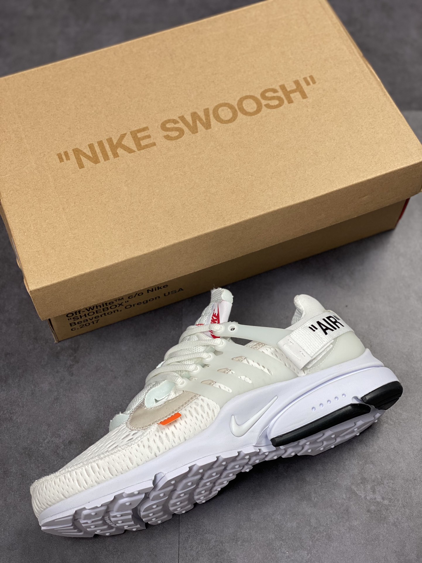 320 Off-White x Nike Air Presto 一代耐克王休闲运动百搭慢跑鞋 AA3830-100