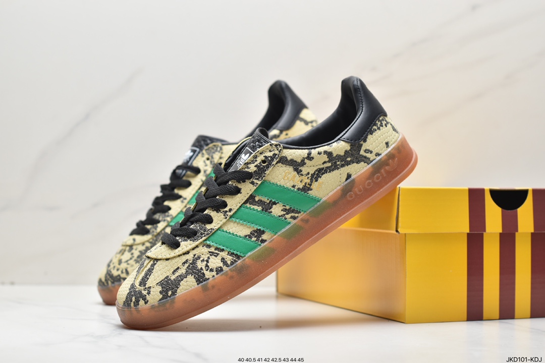 Heavy joint Adidas originals x Gucci Gazelle joint classic casual sneakers 707848 9STUO 4860